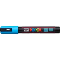 Lot de 12 marqueurs peinture pointe conique moyenne 1,8 - 2,5mm - POSCA - Bleu clair