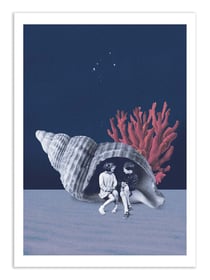 Affiche 30 x 40 cm - Can you hear the ocean - Maarten Leon