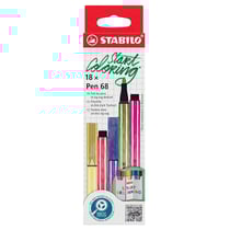Feutre de dessin STABILO Pen 68 - 18 couleurs - Pointe moyenne - Etui zig-zag