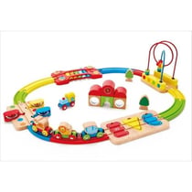 Chemin de fer puzzle arc-en-ciel