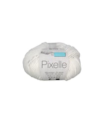 Pelote à tricoter PIXELLE - Trimits 01 Blanc
