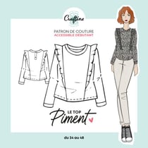 Patron Craftine Top Piment - Format Papier
