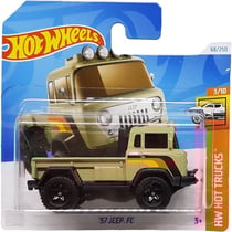 Vehicule 57 jeep fc hot wheels 1/64 - hw hot trucks 3/10 - mattel - htc30 - petite voiture metal