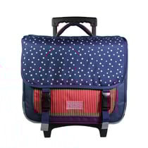 Cartable à roulettes 38 cm Phileas Bleu USA - BAGTROTTER