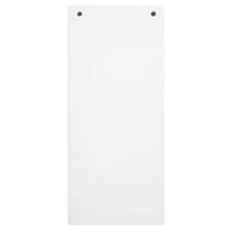Paquet 100 fiches intercalaires horizontales unies perforées - 105x240mm - Blanc - x 12 - Exacompta