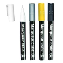 Marqueurs craie (pour ardoise verre tableau) 4 pièces