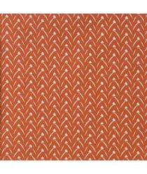Tissu coton Géo Lixnec de 150 cm de largeur Paprika/blanc Multicolore vendu par 50 cm