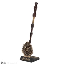 Stylo baguette avec socle & marque-page lenticulaire Albus Dumbledore - Harry Potter