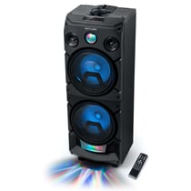 Muse Party Box - enceinte sans fil bluetooth + autonomie 0 h - noir - bois
