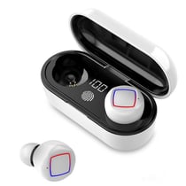 Ecouteurs Bluetooth Tactiles LED Autonomie Longue Distance 10m Blanc Blanc YONIS