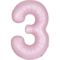 Ballon Géant Rose Mat - Chiffre 3