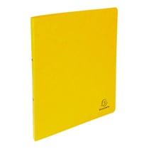 Classeur 2 anneaux 15mm Carte lustrée - A4 - Jaune - x 10 - Exacompta