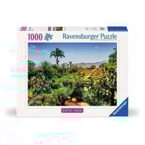 1000p puzzle Jadrin botanique de Madere - Nathan Jeux - Bleu