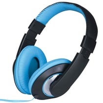 Grundig Casque intra-auriculaire Filaire Stéréo 3,5 mm avec Bandeau Réglable Bleu