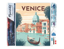 Diamond Painting Broderie Diamant Figured’Art 40x50cm toile entière roulée avec diamants carrés - Affiche Poster Venise