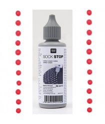 Sock Stop Rouge Antidérapant pour chaussettes 50 ml - RICO Design Rouge