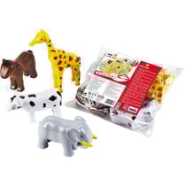 Animaux magnétiques - 0071 - 4 grands animaux Funny Puzzle, sachet - 16 pieces - Des 12 mois