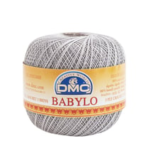 Fil à crocheter Babylo Gross. 30 - Col. 415 - Gris Chrome - 50 G