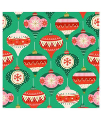 Tissu coton Dashwood boules de Noël de 110 cm de largeur Noel 2208 vendu par 50 cm