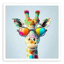 MégaCréa DIY - Kit diamond painting Drôle de girafe 30 x 30 cm