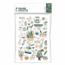 48 stickers jardin