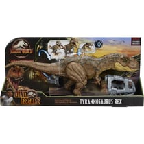 Coffret dinosaure tyrannosaurus rex - articule et sonore - dino furie supreme - jurassic world - mattel gyw84