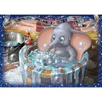 Puzzle dumbo l'élephant prend son bain et souris timothée 1000 piéces - collection disney - ravensburger -196760