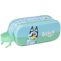 Trousse Bluey Bleu 3D 21 CM - 2 compartiments