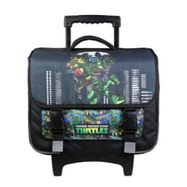 Cartable à roulettes 38 cm Tortues Ninja Noir - BAGTROTTER