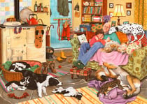 Puzzle 1000 pièces - Chien Fatigué - HOP - House of Puzzles