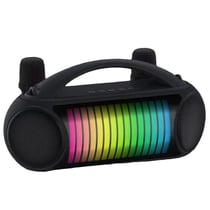 Enceinte Bluetooth Portable Sans Fil Extérieure Avec Lumières RGB Et Mics Noir YONIS