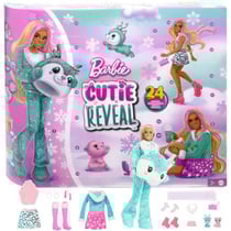 -Calendrier de l'Avent Cutie Reveal-1 poupée et 24 surprises HJX76