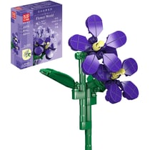 Kit de construction de fleurs artificielles violettes