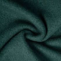 Tissu 100% Laine Bouillie uni Vert émeraude