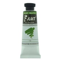 Peinture à l'huile fine en tube vert sapin 45ml - Amt
