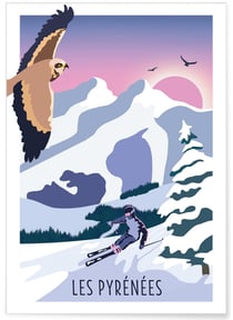 Affiche Les Pyrénées | A3 : 29,7x42cm