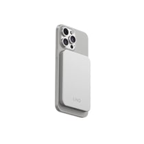 LinQ Powerbank 5 000mAh Sans Fil Fixation Magnétique Compatible MagSafe Ultra-Fin Gris