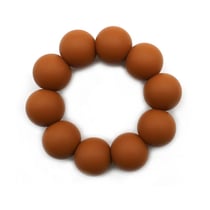 Anneau de dentition en silicone Speculos le tigre - Les Déglingos - Orange