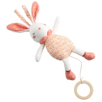 Mini musical  en velours blanc