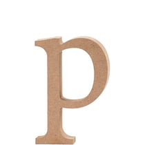 Lettre, p, H : 12,8 cm, ép. 2 cm, 1 pièce