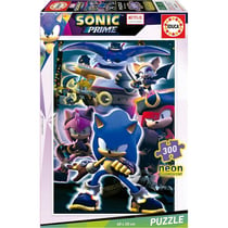 Puzzle 2D 300 pièces - Sonic Prime - Brille dans la nuit - Educa Borras