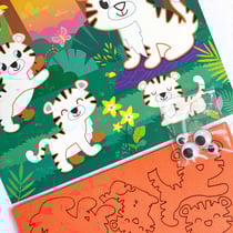 Famille Tigres - Kit Créatif en mousse - Apli Krapli