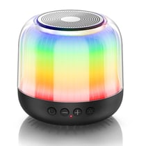 Enceinte Bluetooth LED RGB TWS Basses Puissantes Autonomie Longue Portative Noir YONIS