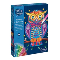 art et creations Tableau a diamanter Hibou - Sentosphere - Bleu