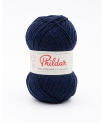 Pelote de laine à tricoter SUPER BABY - 25GR - Phildar - certifié Oeko-Tex Bleu Marine