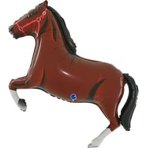 Ballon Aluminium Hélium Géant - Cheval Brun 80 cm