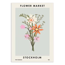 Affiche 30x40 cm - Flower Market Stockholm - NKTN