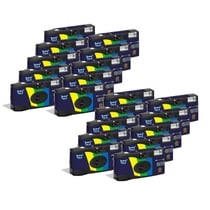 GT Photo GT27FL Realishot Flash - Pack de 20 Appareil Photo Jetable 35mm avec Flash, 27 Poses, Idéal pour Événements, Voyages et Souvenirs, Compact, Léger et Facile à Utiliser - Gris