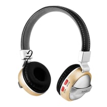 Casque Audio Bluetooth Sans Fil Qualité Stéréo Portée 10m Confortable Et Élégant Or YONIS