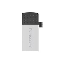 Transcend Clé USB OTG 32Go USB 2.0 Android TS32GJF380S Rapide Pratique Argent